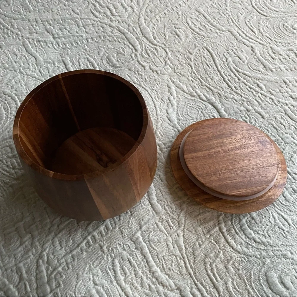 BUNDLE! NEW Ryze Tumbler 16 oz and Wooden Storage Container Acacia - Picture 5 of 11
